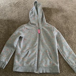 Cat and Jack Gray Hoodie with Rainbows